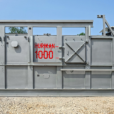 Сжигание отходов в инсинераторе HURIKAN 1000