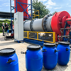 Роторный инсинератор HURIKAN 200 R испытания