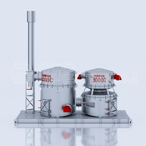 Инсинератор HURIKAN 3000 C 0,5