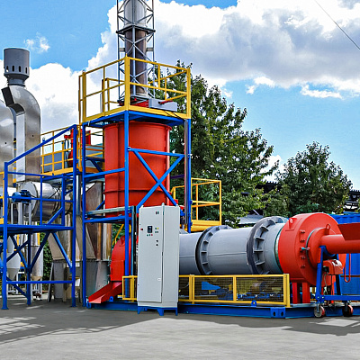 Роторный инсинератор HURIKAN 200 R с системой газоочистки