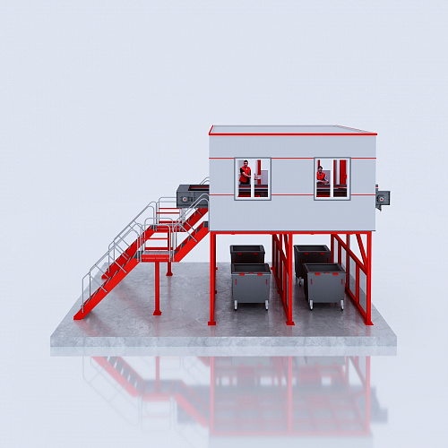 Сортировочный комплекс Closed sorting cabin